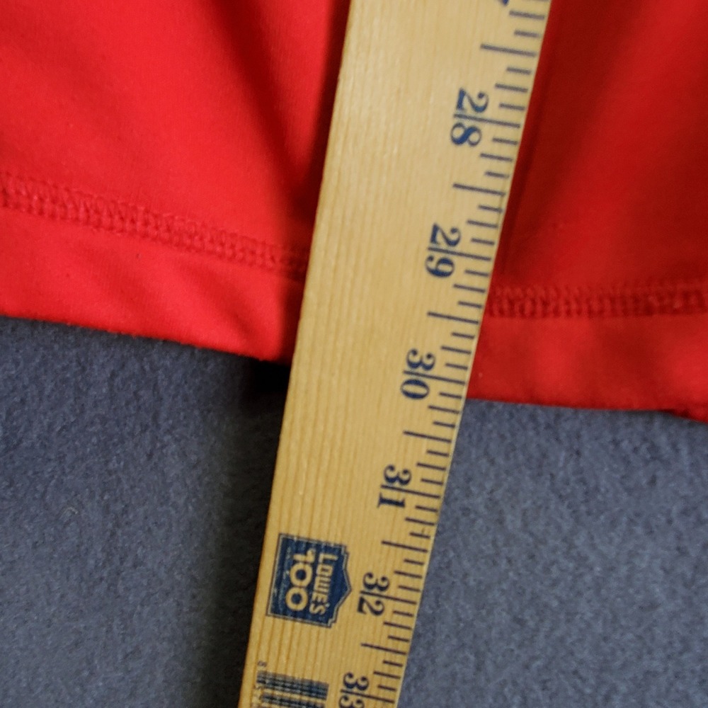 Bermuda Sands Storm Dri Mens XL Quarter Zip Pullover Red Black Grey Golf Jacket - Picture 8 of 8